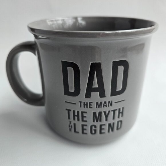 Dad The Man The Myth The Legend Grey Ceramic Coffee Mug 18 Oz By MRKT Finds - Picture 15 of 16